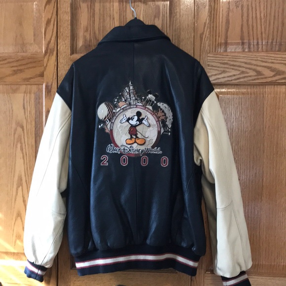 Disney Jackets & Coats Disney 200 Collectors Leather Bomber Jacket